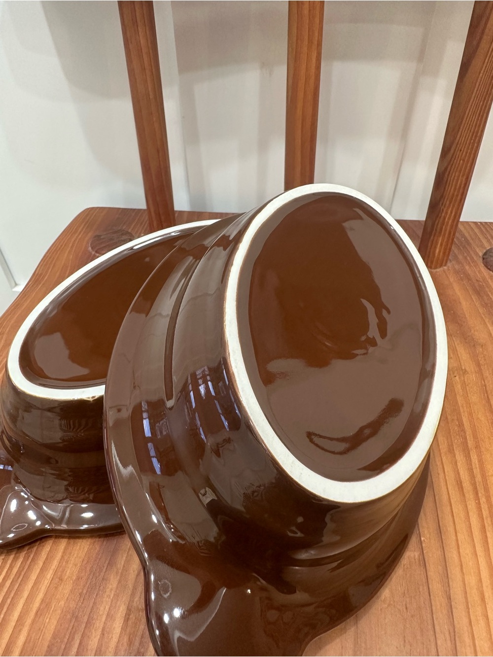 Set of 2 Fiesta Chocolate Brown CASSEROLE DISH Homer Laughlin Vintage Fiestaware - Picture 2 of 8